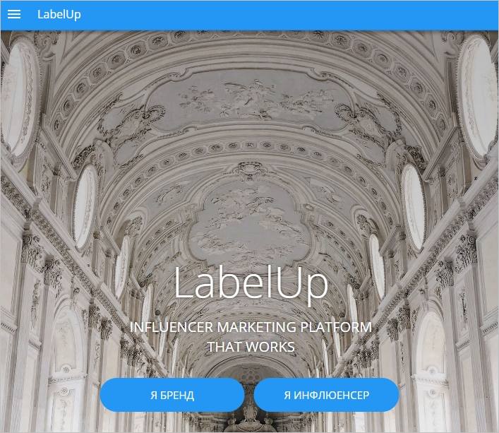 LabelUp - биржа для совместного сотрудничества брендов и блогеров.