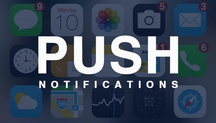 Push-уведомления — небольшие окна с короткими уведомлениями рекламного или общего информационного характера